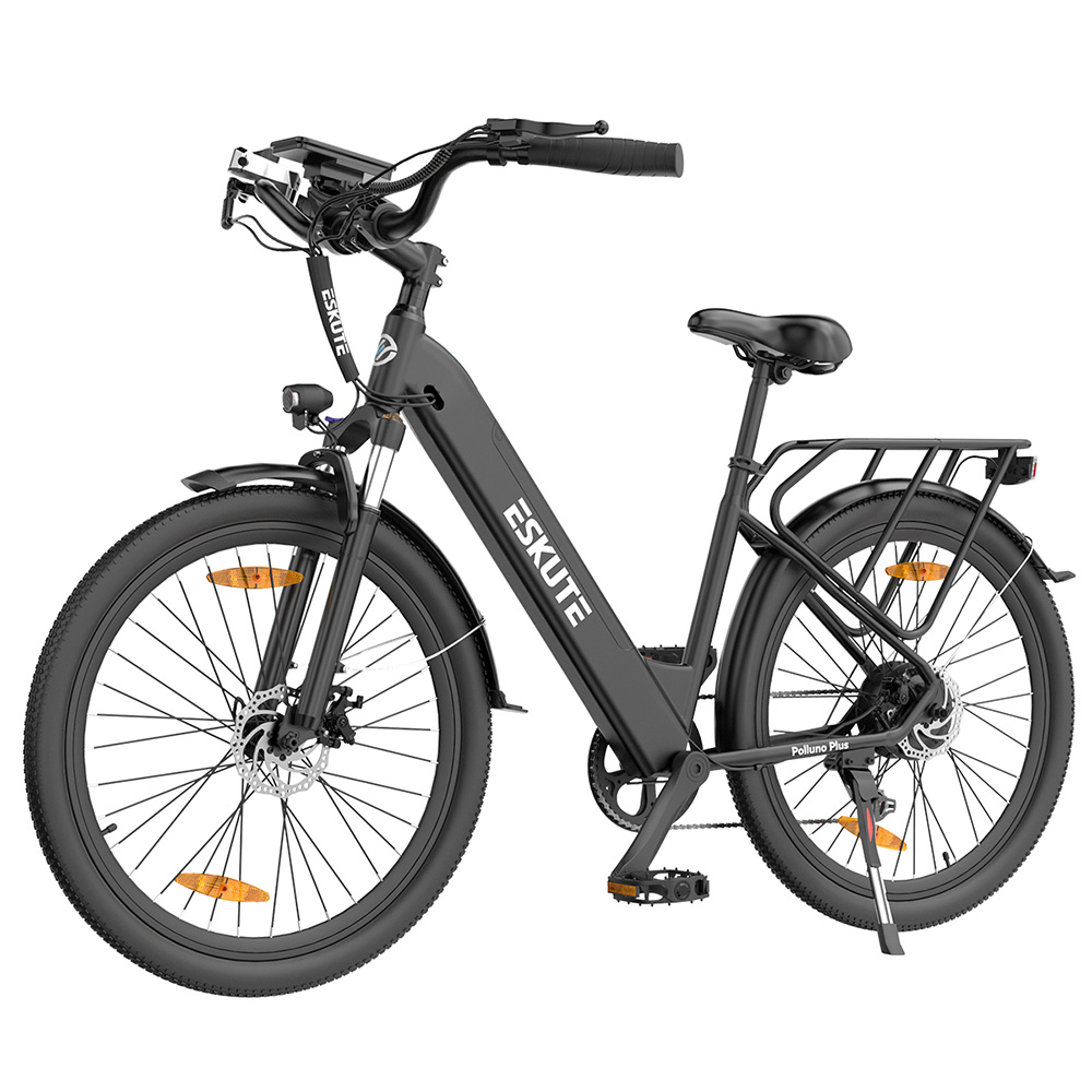 Image of ESKUTE Polluno Plus Electric Bike 26inch Black