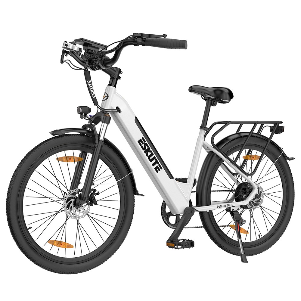 Image of ESKUTE Polluno Plus Electric Bike 26inch White