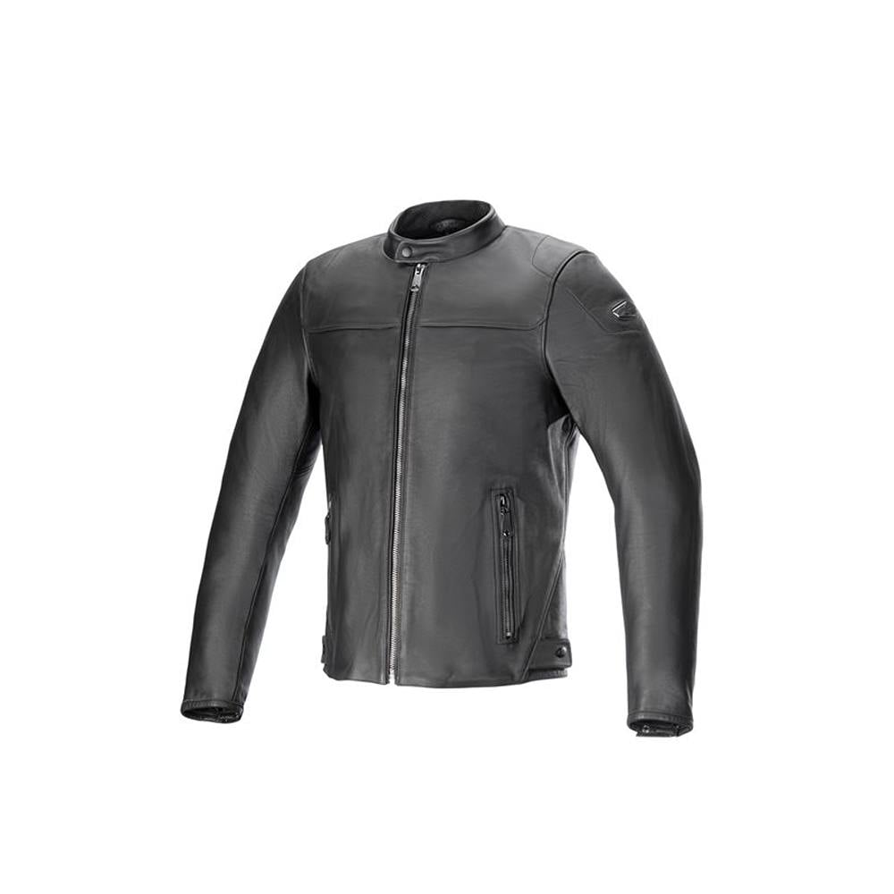 Image of EU Alpinestars Blacktrack Leather Jacket Black Black Taille S