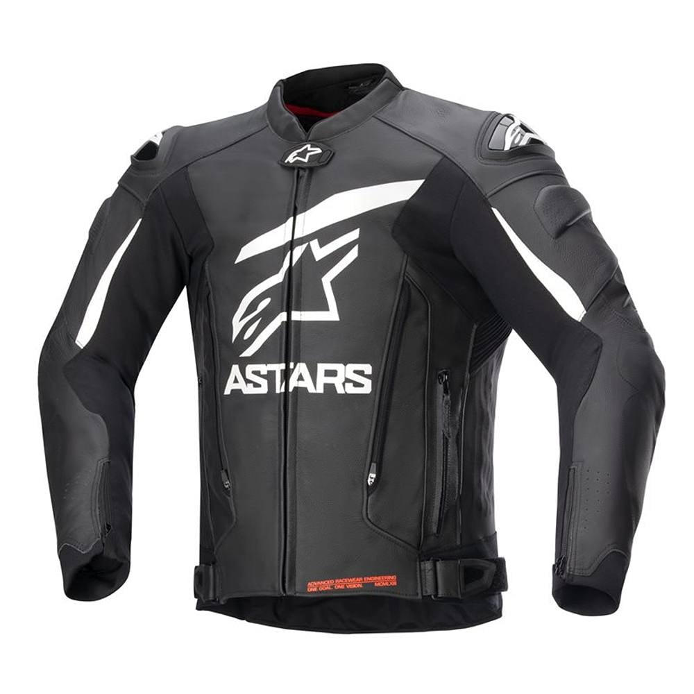 Image of EU Alpinestars GP Plus V4 Leather Jacket Black White Taille 50