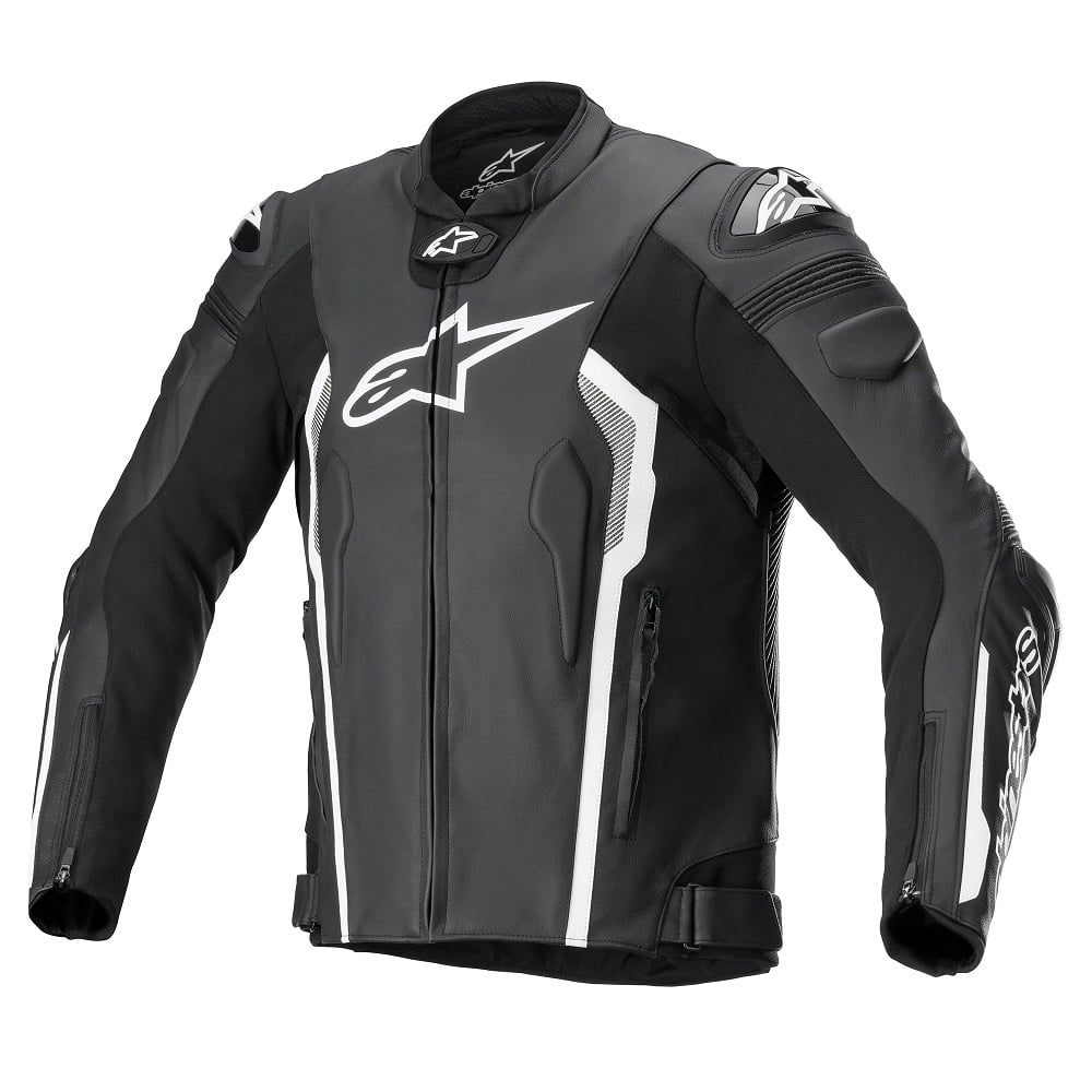 Image of EU Alpinestars Missile V2 Leather Noir Blanc Blouson Taille 56