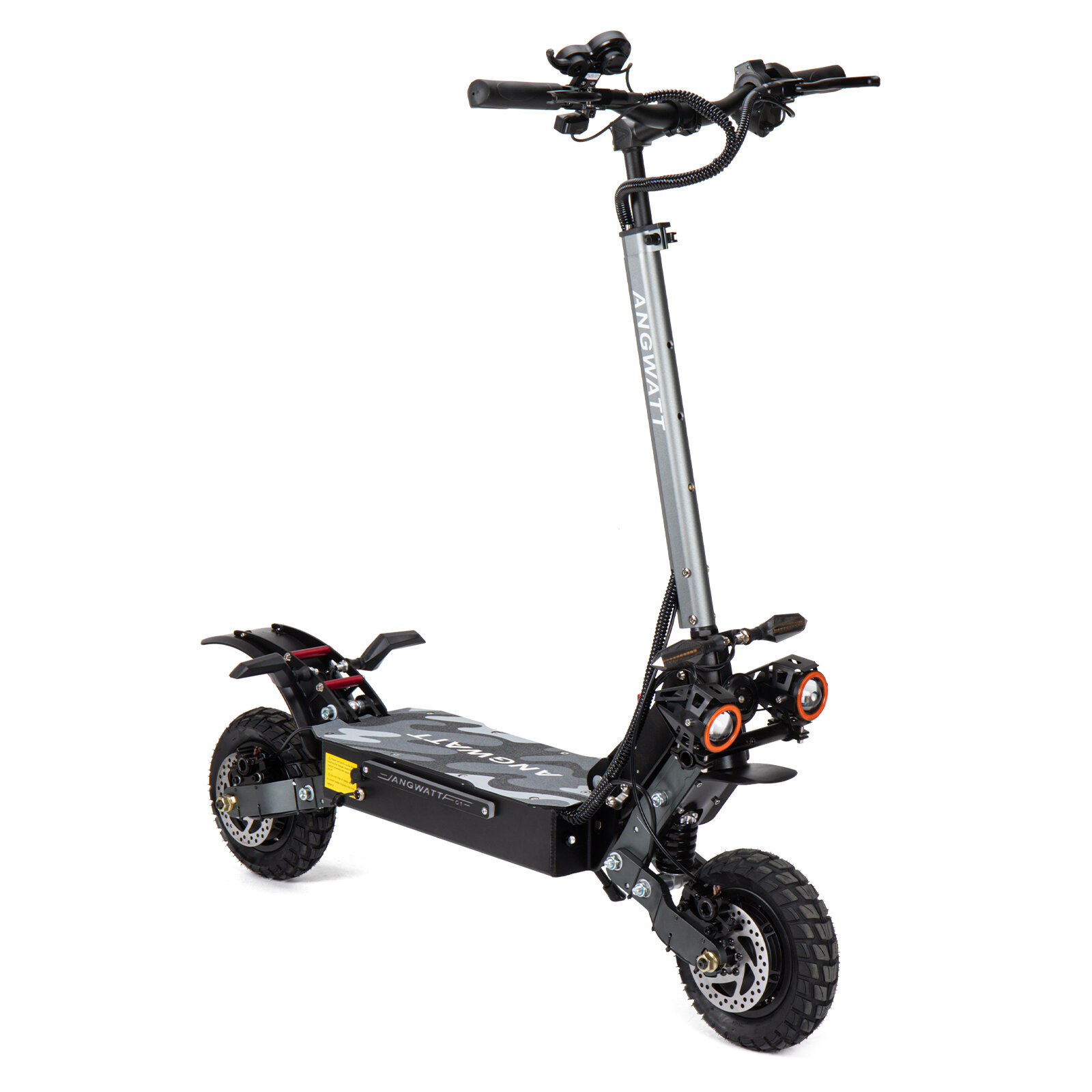 Image of [EU DIRECT] ANGWATT C1 Electric Scooter 52V 28Ah 2400W Dual Motor 10 Inch Off-road Tire Foldable Electric Scooter 60-80k