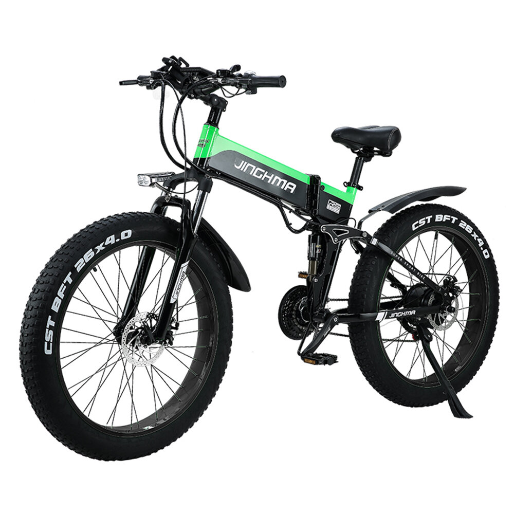 Image of [EU DIRECT] JINGHMA R5 1000W 48V 128Ah*2 Double Batteries 26*40in Electric Bicycle 100KM Mileage 180KG Payload Electri