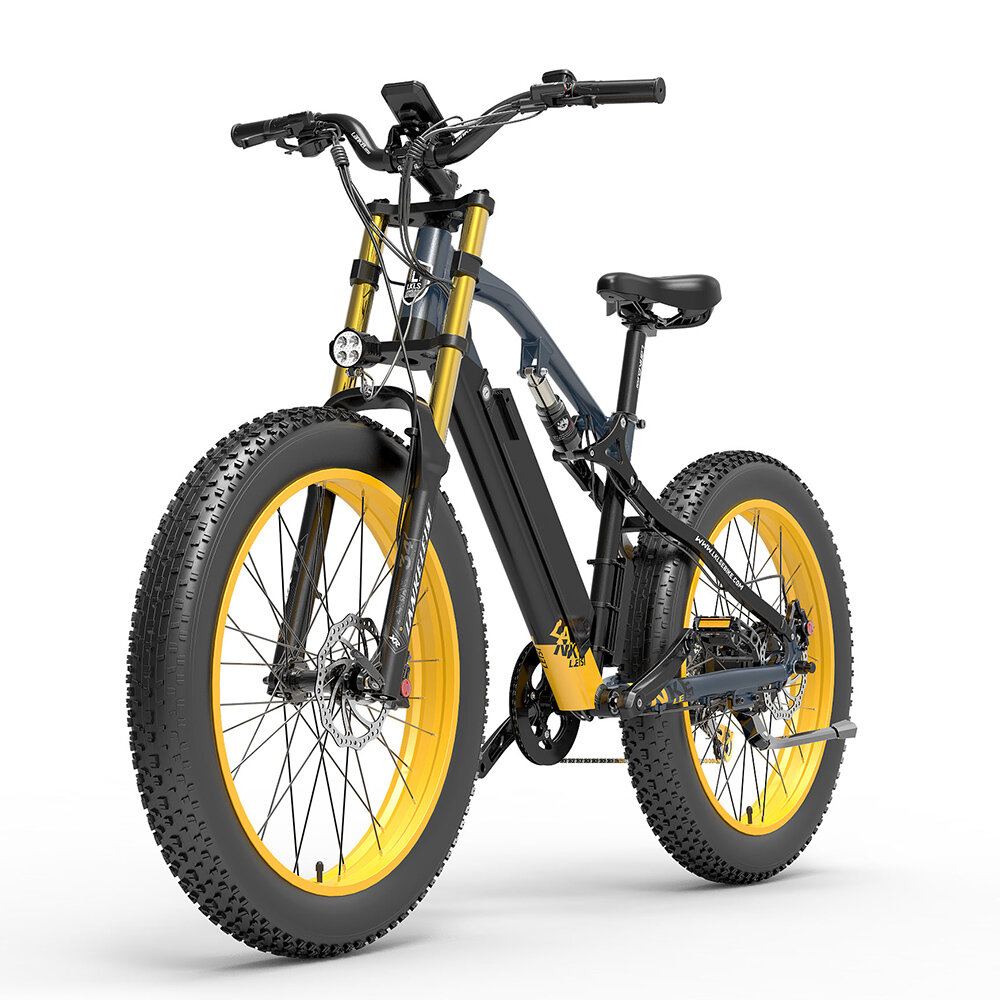 Image of [EU DIRECT] LANKELEISI RV700 16Ah 48V 1000W Electric Bicycle 26inch 130km Mileage Range Max Load 150kg