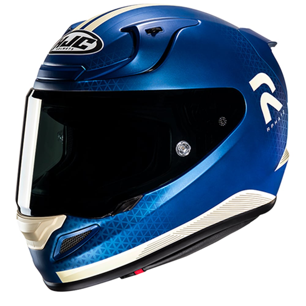 Image of EU HJC RPHA 12 Enoth Blue White Full Face Helmet Taille L