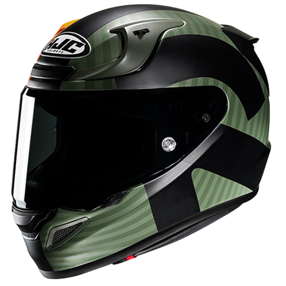 Image of EU HJC RPHA 12 Ottin Orange Black Green Full Face Helmet Taille S