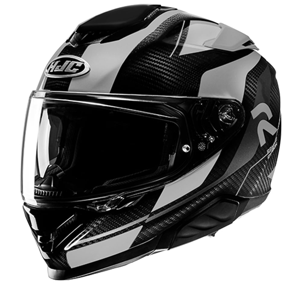 Image of EU HJC RPHA 71 Carbon Hamil Black Grey Full Face Helmet Taille 2XL