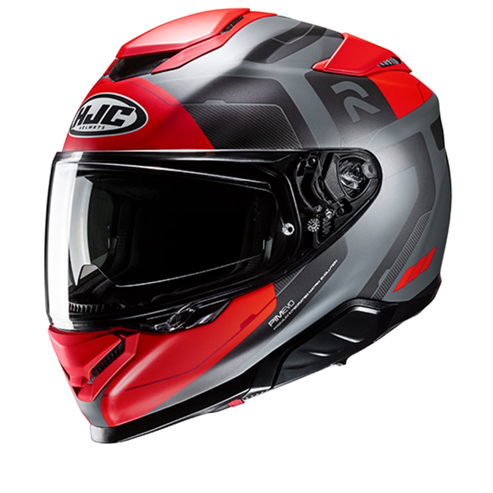 Image of EU HJC RPHA 71 Cozad Black Red Full Face Helmet Taille S