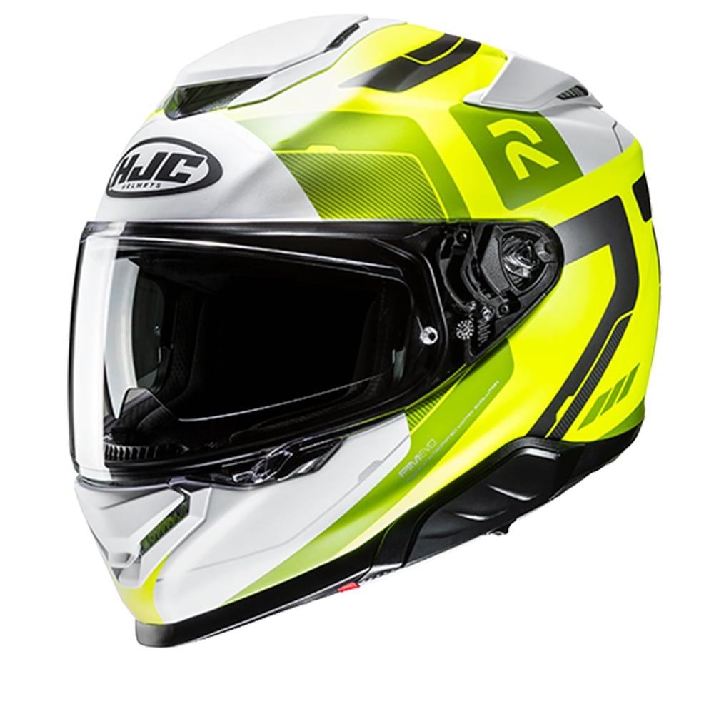 Image of EU HJC RPHA 71 Cozad Yellow Black Full Face Helmet Taille M