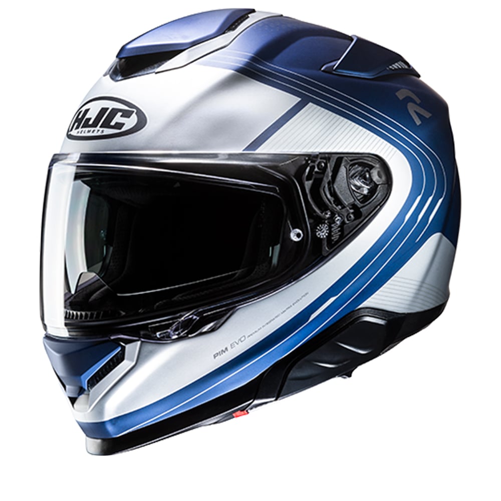 Image of EU HJC RPHA 71 Frepe White Blue Full Face Helmet Taille XS