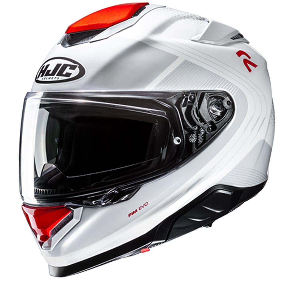 Image of EU HJC RPHA 71 Frepe White Red Full Face Helmet Taille L