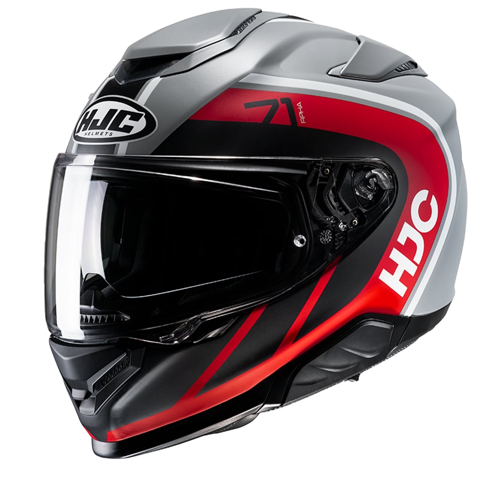 Image of EU HJC RPHA 71 Mapos Gris Rouge Mc1Sf Casque Intégral Taille XS