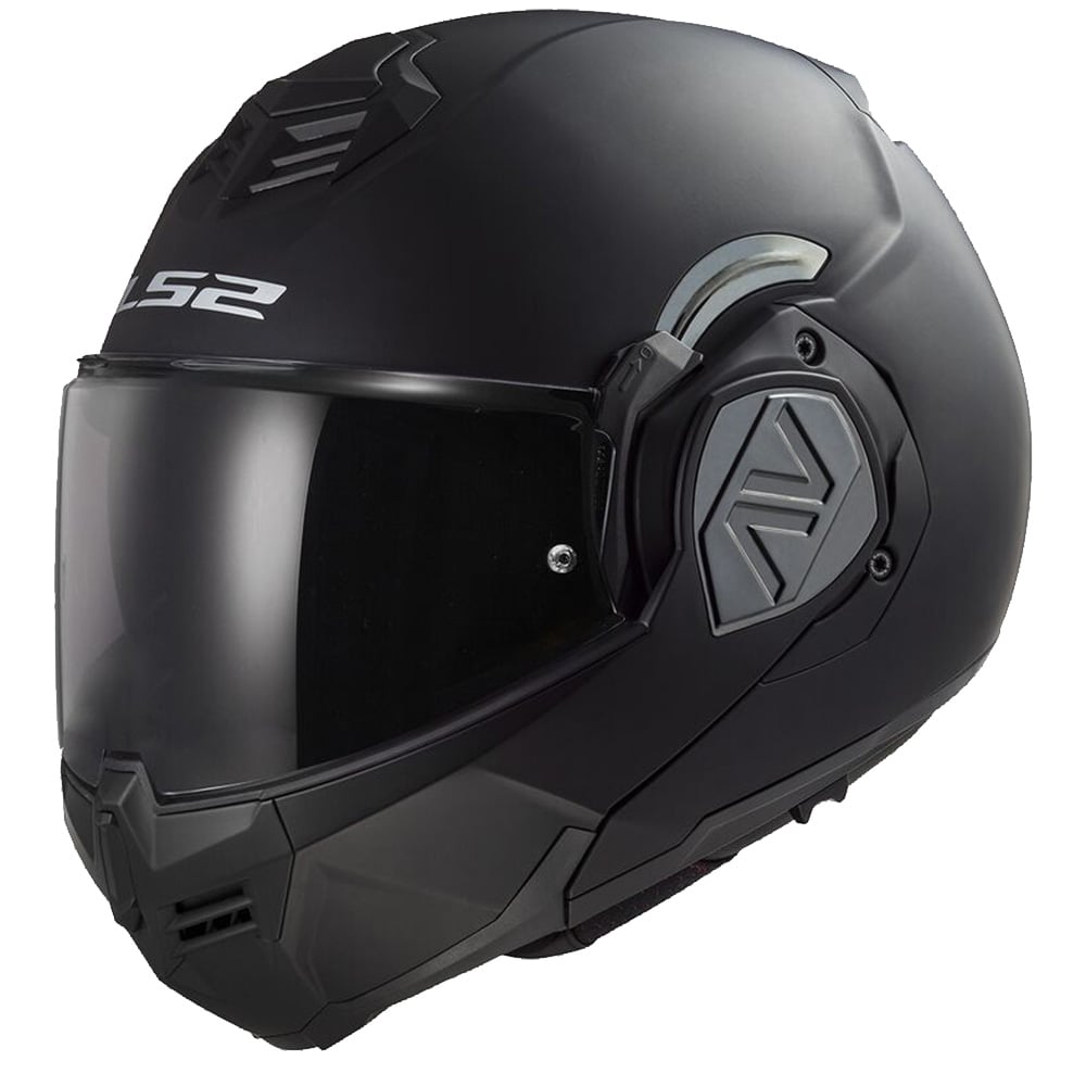 Image of EU LS2 FF906 Advant Solid Matt Black Modular Helmet With LS2-4X UCS Taille M