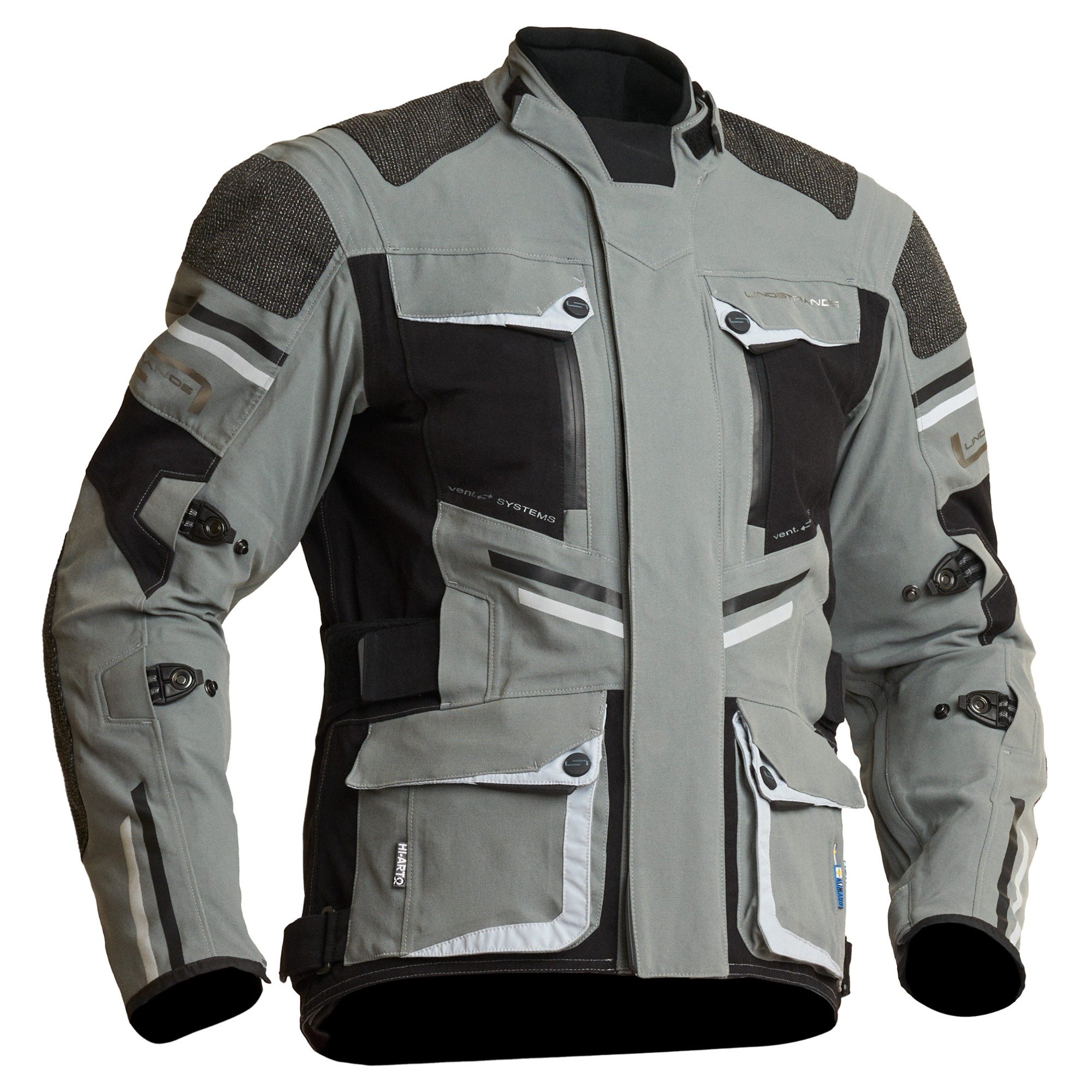 Image of EU Lindstrands Sunne Gris Noir CE Blouson Taille 60