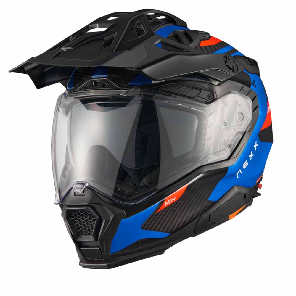 Image of EU Nexx XWED3 Keyo Blue Red Matt Adventure Helmet Taille XXS