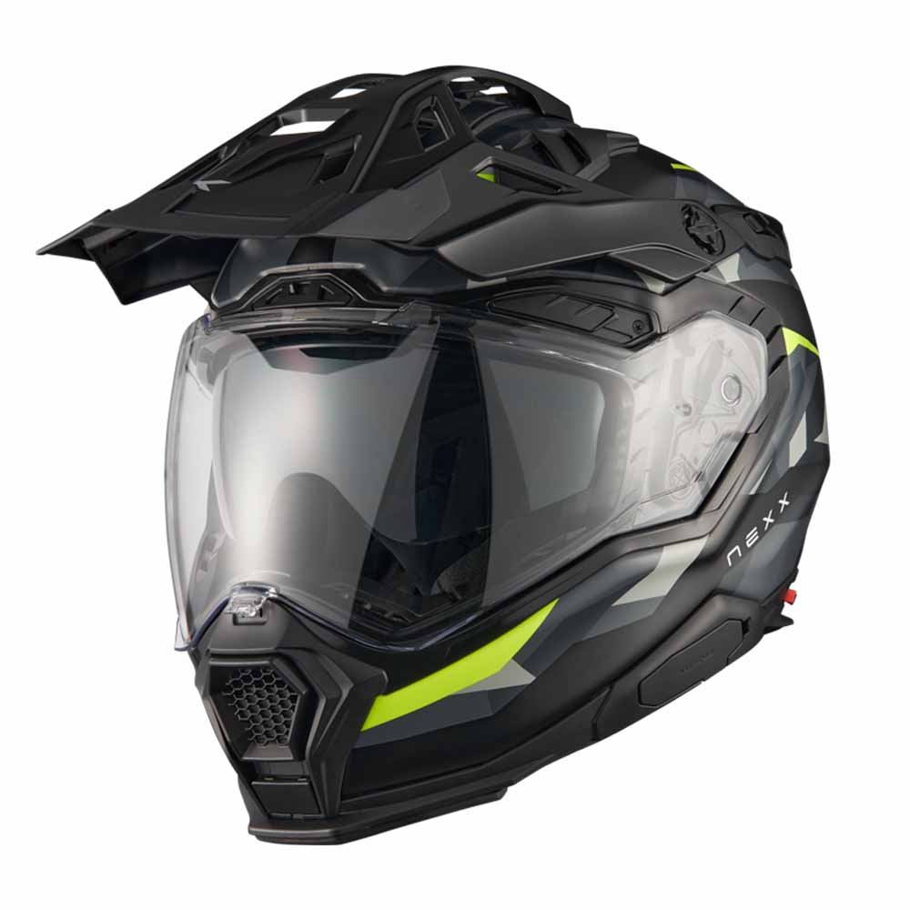 Image of EU Nexx XWED3 Trailmania Grey Neon Matt Adventure Helmet Taille 2XL