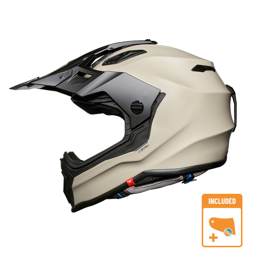 Image of EU Nexx XWrl Plain Light Sand Mat Casque d'Aventure Taille 3XL