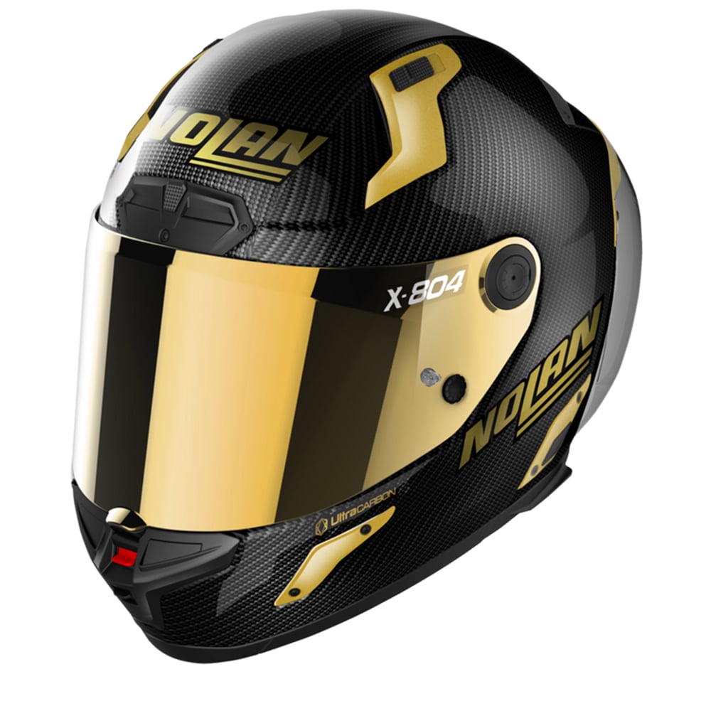 Image of EU Nolan X-804 RS Ultra Carbon Golden Edition 003 Full Face Helmet Taille M