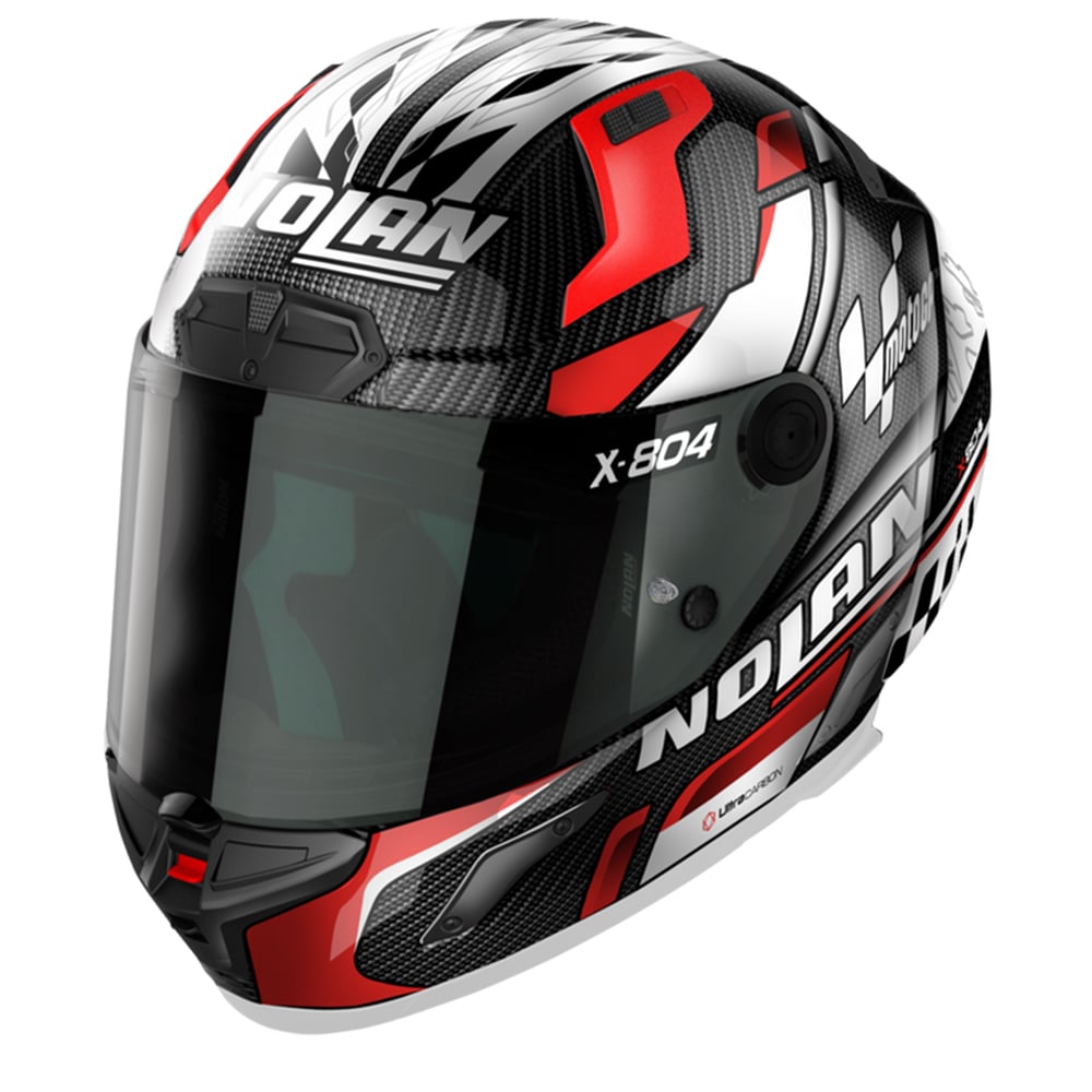 Image of EU Nolan X-804 RS Ultra Carbon Moto GP 022 Full Face Helmet Taille L