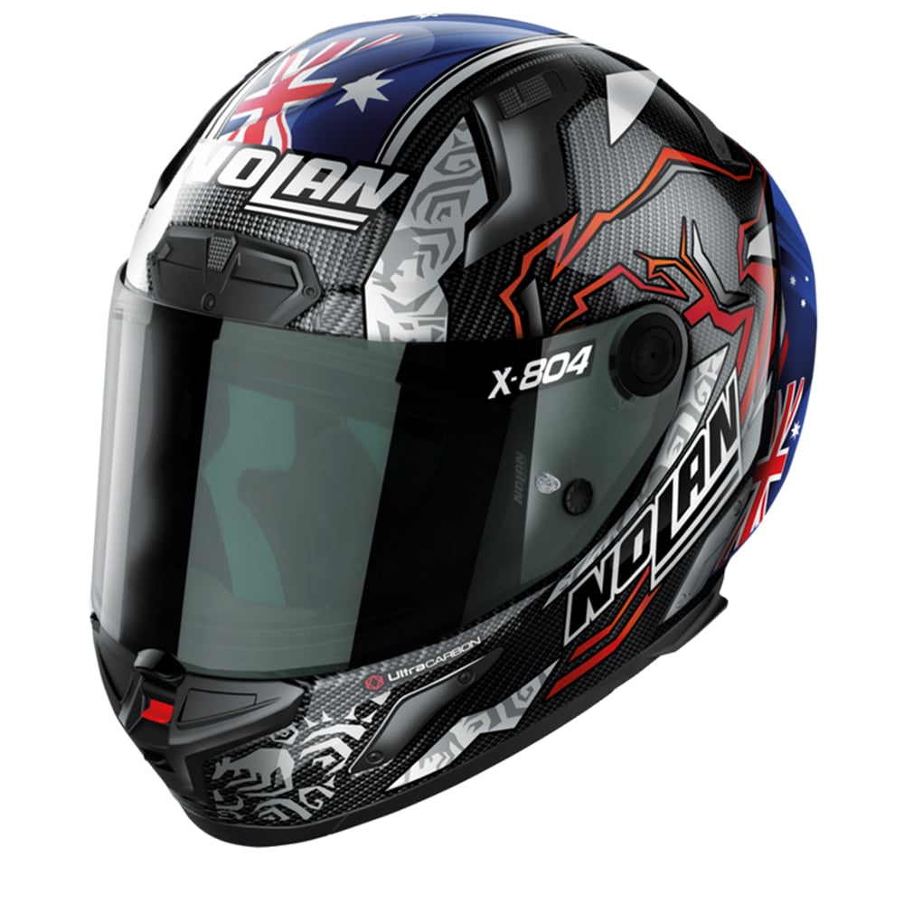 Image of EU Nolan X-804 RS Ultra Carbon Stoner 10th Anniversary 026 Replica Full Face Helmet Taille 2XL