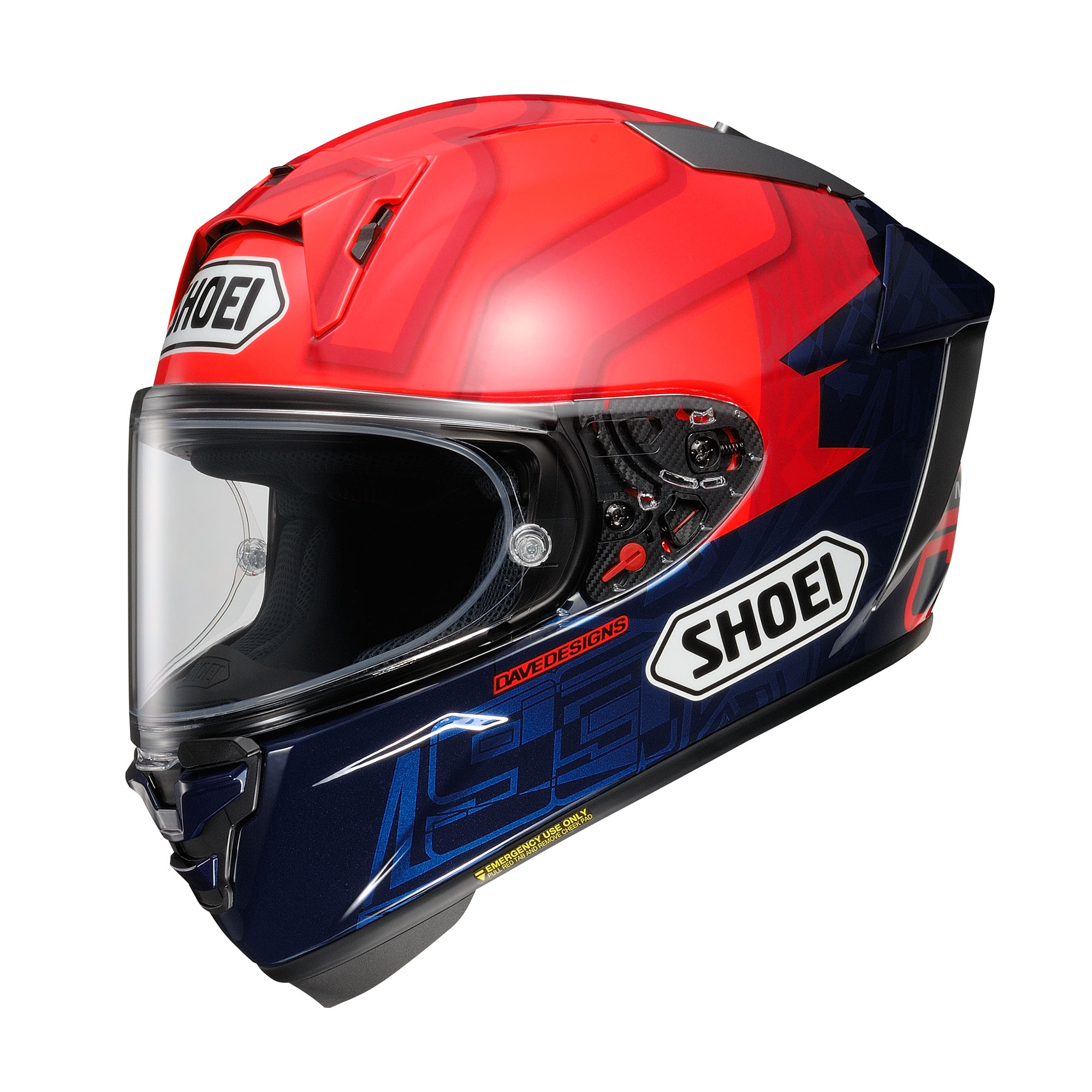 Image of EU Shoei X-SPR Pro Replica Marquez 7 Tc-1 Casque Intégral Taille L