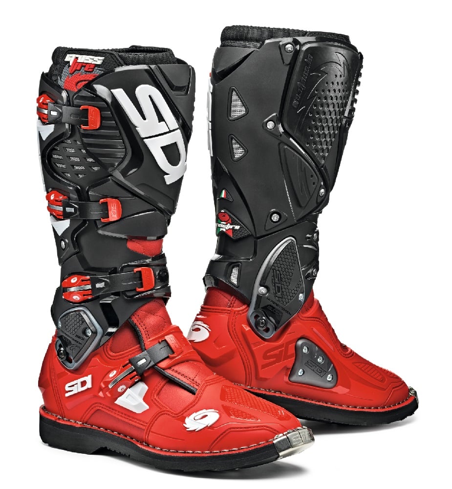 Image of EU Sidi Crossfire 3 Rouge Rouge Noir Bottes Taille 42