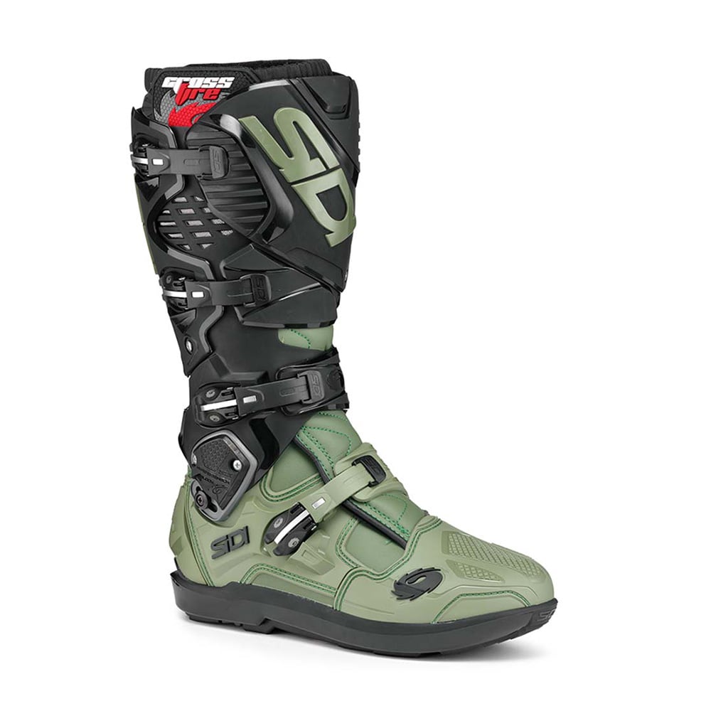 Image of EU Sidi Crossfire 3 SRS MX Boots Army Black Taille 42