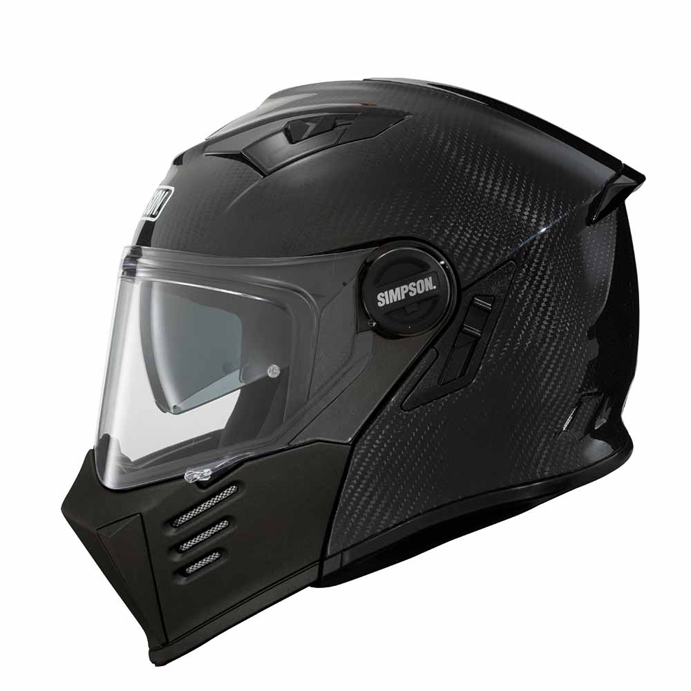 Image of EU Simpson Darksome Carbon ECE2206 Modular Helmet Taille 2XL