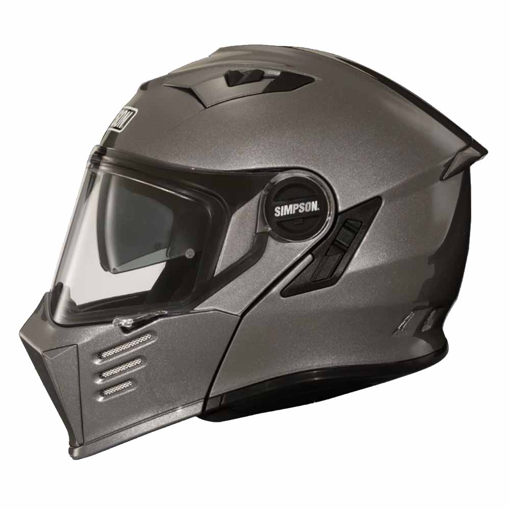 Image of EU Simpson Darksome Gunmetal ECE2206 Modular Helmet Taille L
