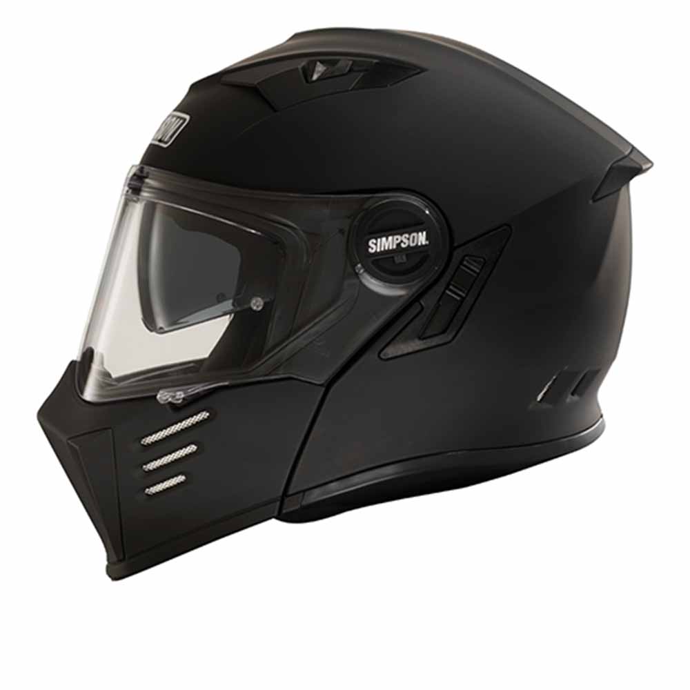 Image of EU Simpson Darksome Matt Black ECE2206 Modular Helmet Taille S