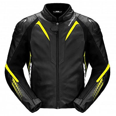 Image of EU Spidi Nkd-1 Noir Fluorescente Jaune Blouson Taille 54