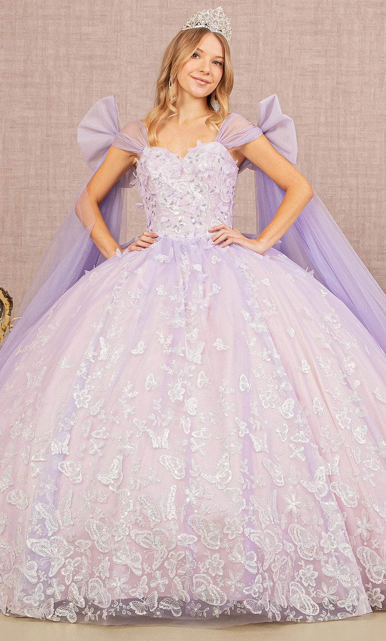 Image of Elizabeth K GL3175 - Bow-Detailed Long Quinceanera Gown