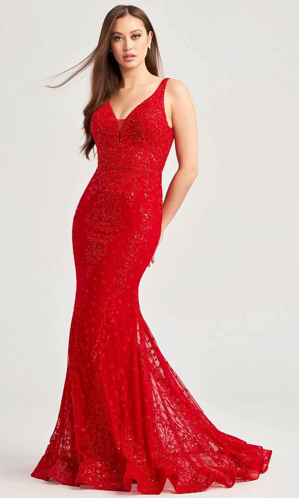 Image of Ellie Wilde EW35072 - Stone Accented Sleeveless Prom Gown