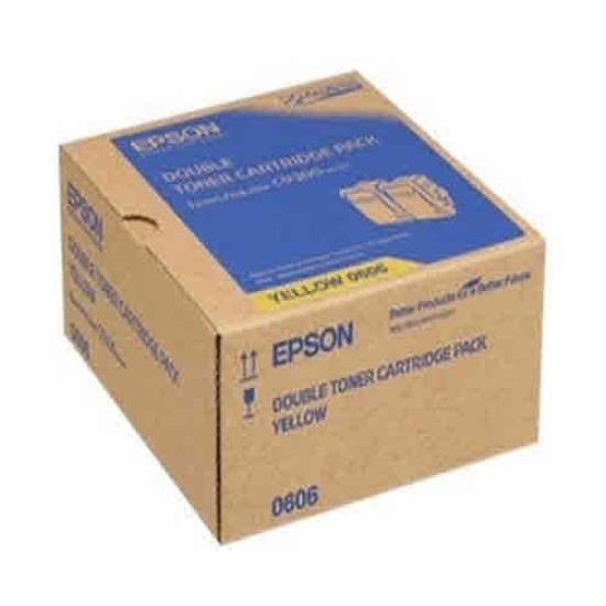 Image of Epson C13S050606 dualpack sárga (yellow) eredeti toner HU ID 6249