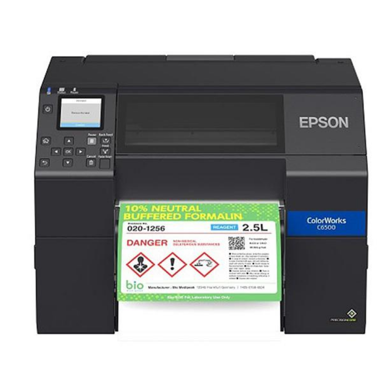 Image of Epson ColorWorks C6500Pe C31CH77202 barevná tiskárna štítků peeler disp USB Ethernet black CZ ID 399360