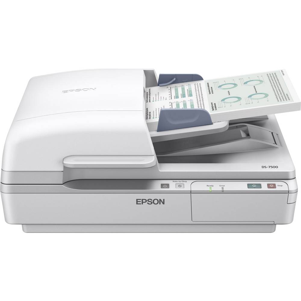 Image of Epson WorkForce DS-7500 Duplex document scanner A4 1200 x 1200 dpi 40 pages/min 80 IPM USB