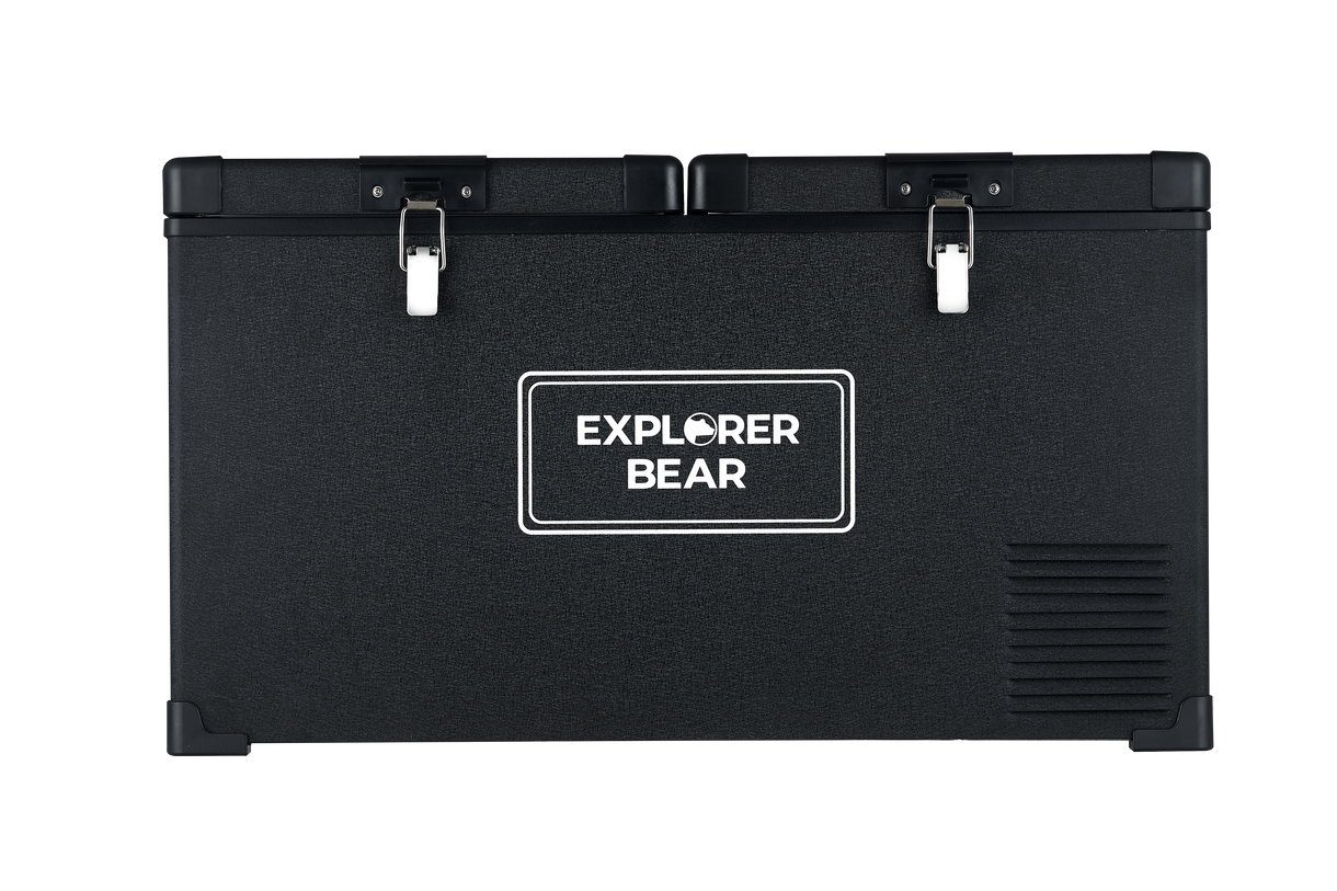 Image of Explorer Bear EX75 793QT/75L 12/24V Dual Zone Electric Fridge Freezer Black ID 757837342451
