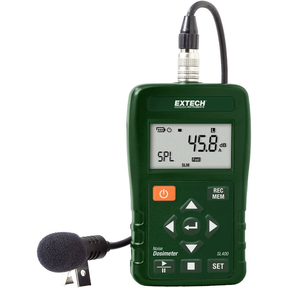 Image of Extech Sound level meter Data logger SL400 30 - 143 dB 20 Hz - 8 kHz