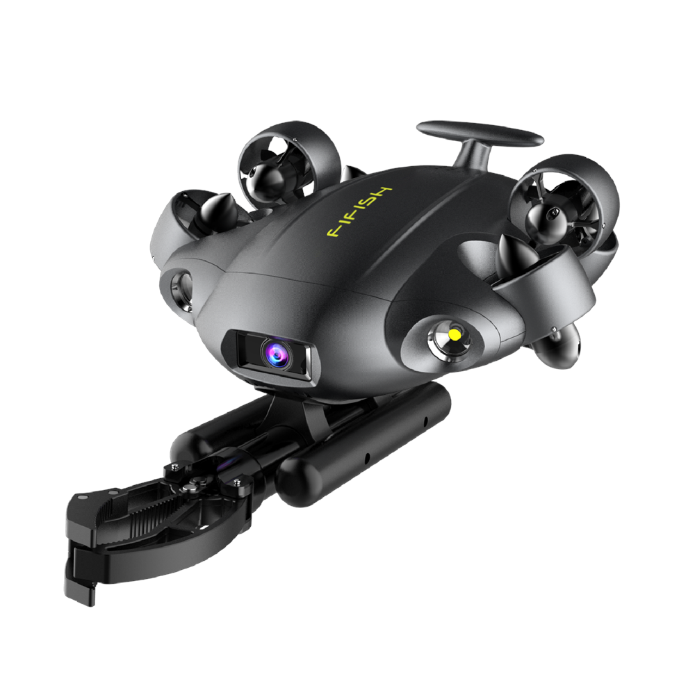 Image of FIFISH V6E M100A w/ Robotic Arm Underwater Drone VR Real-Time Tracking Productivity Tool 4K UHD Camera 100m Depth Rating