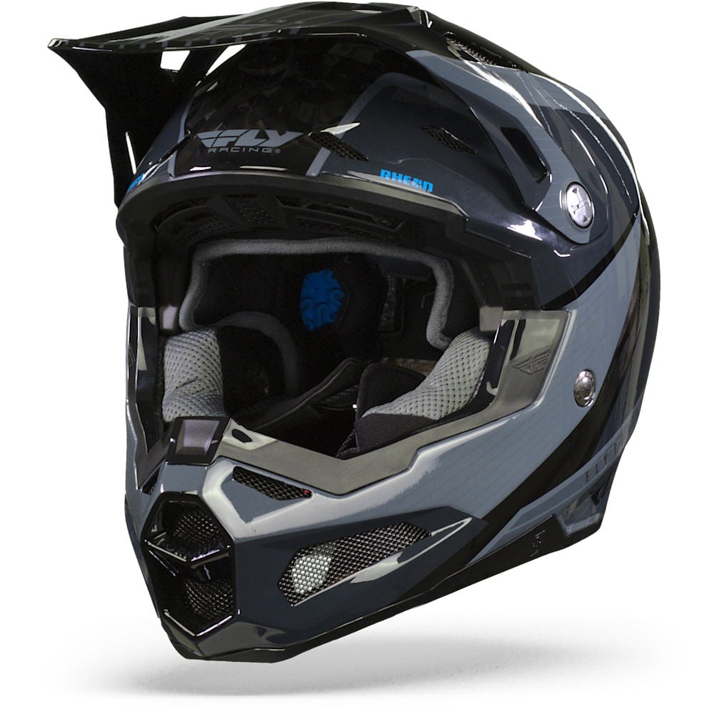 Image of FLY Racing Formula Carbon Prime Grey Carbon Offroad Helmet Size S EN