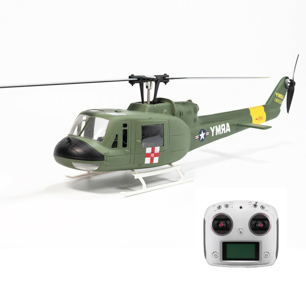 Image of FLY WING UH-1 V3 Upgrade Version Class 470 6CH Brushless Motor GPS Fixed Point Altitude Hold Scale RC Helicopter PNP/RTF