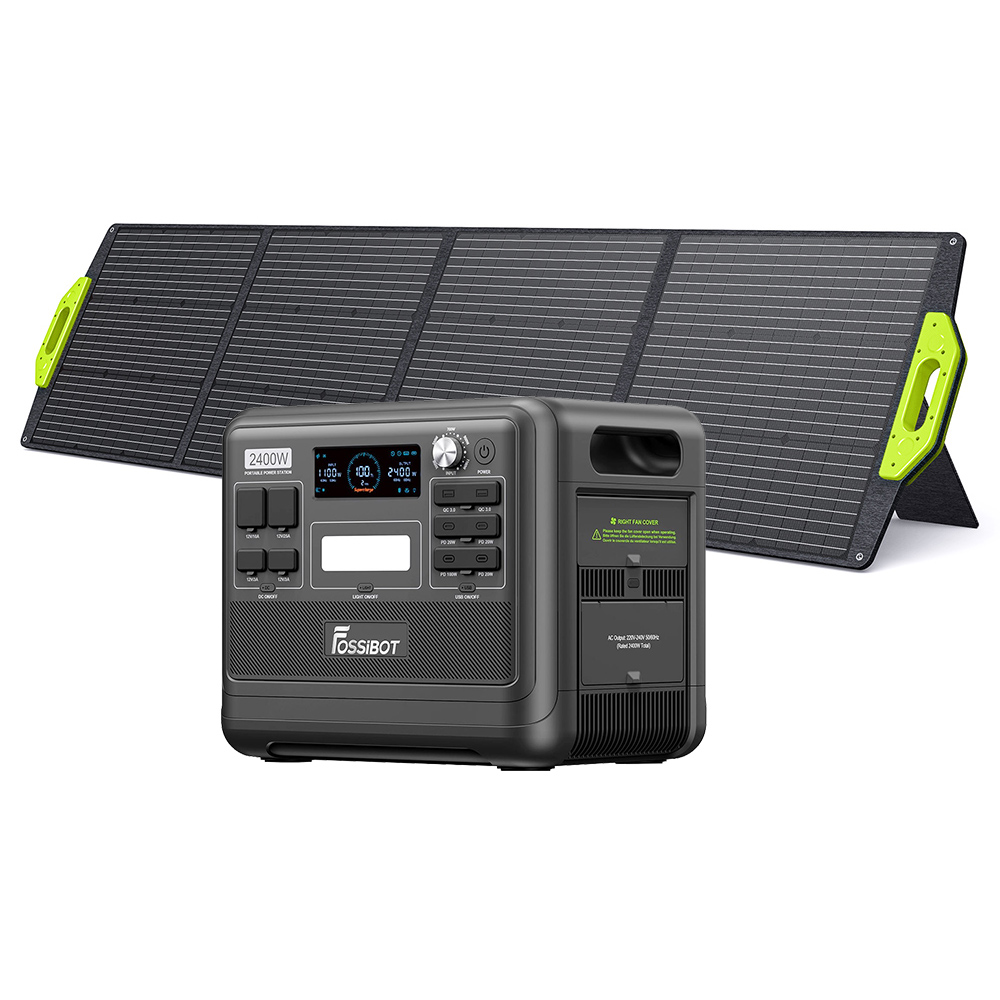 Image of FOSSiBOT F2400 Portable Power Station + SP200 Solar Panel