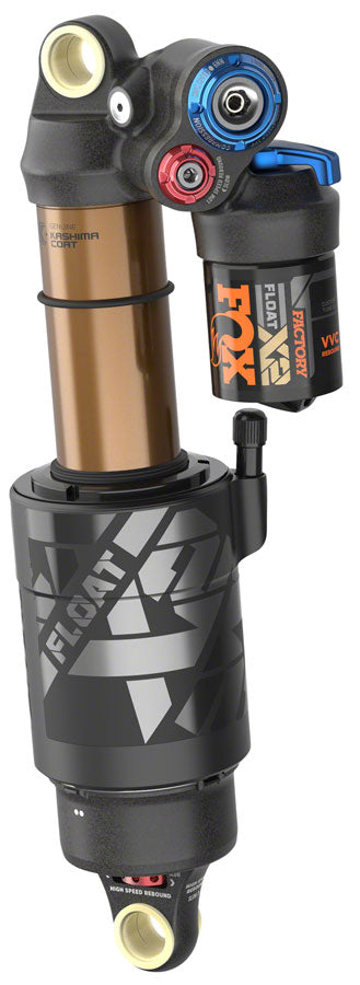Image of FOX FLOAT X2 Factory Rear Shock - Trunnion Metric 185 x 50 mm 2-Position Lever Kashima Coat