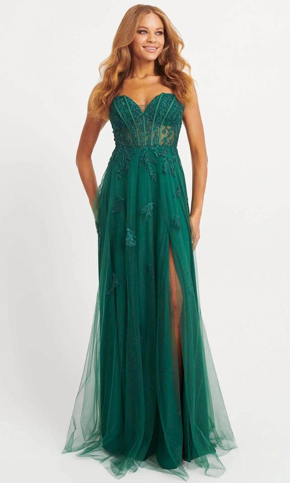 Image of Faviana 11057 - Tulle A-Line Prom Gown