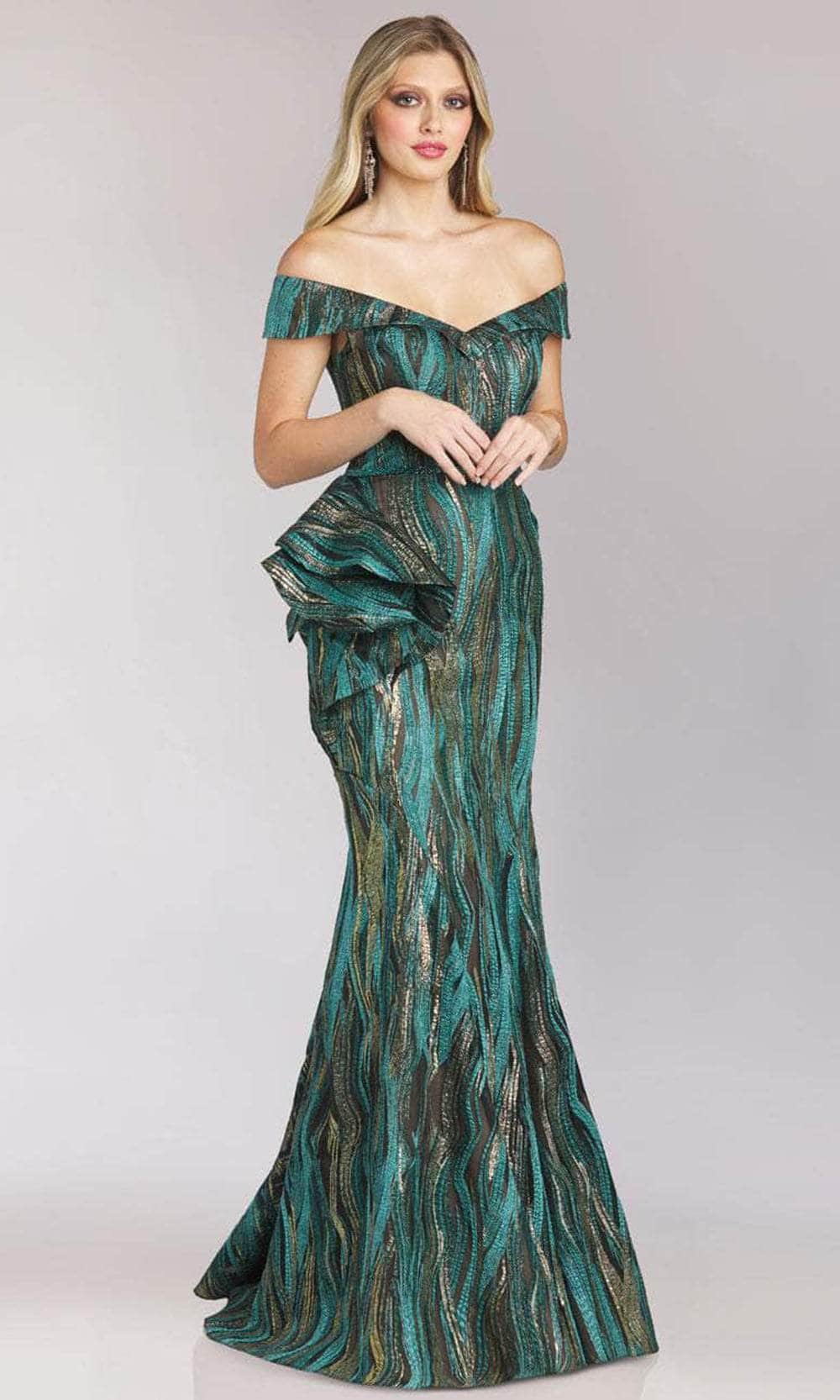 Image of Feriani Couture 18213 - Ruffled Side Mermaid Dress