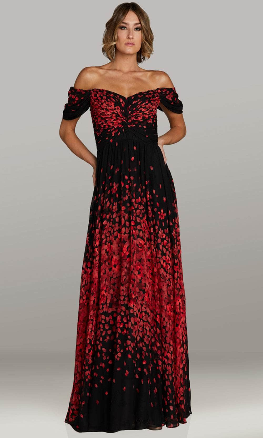 Image of Feriani Couture 18408 - Sweetheart Knotted Front Evening Dress