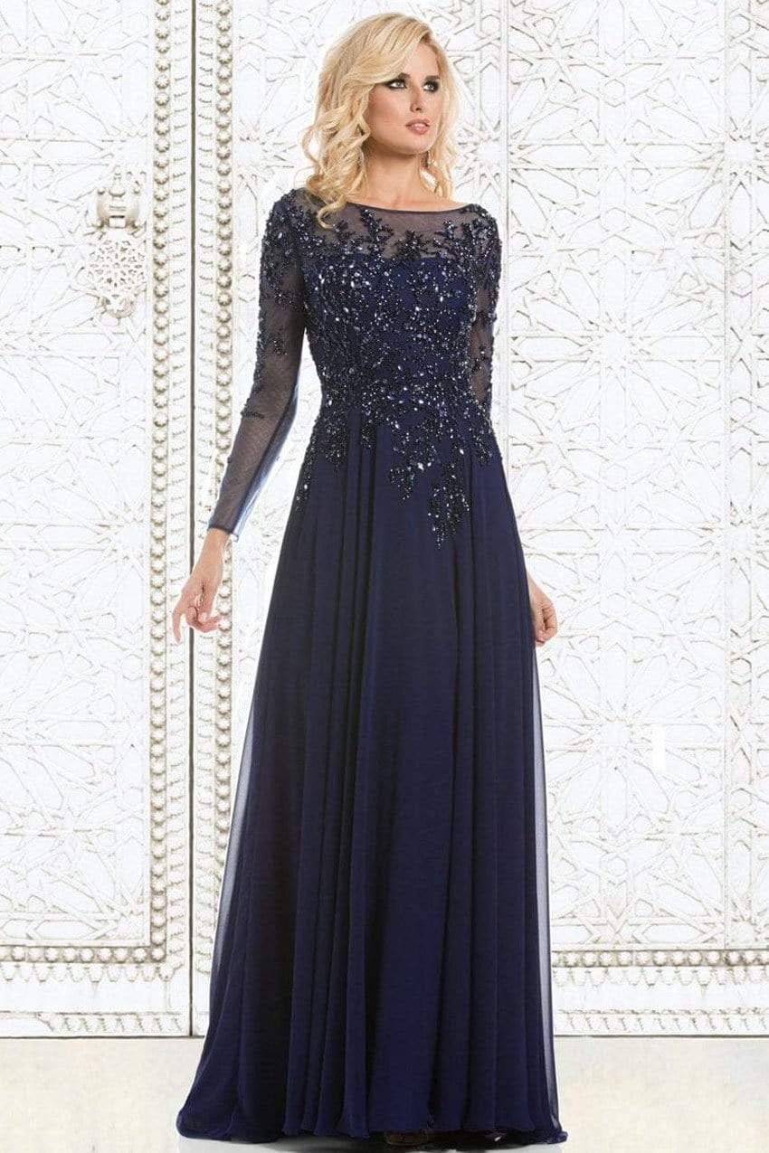 Image of Feriani Couture - 26145 Dazzling Long Sleeve Evening Gown