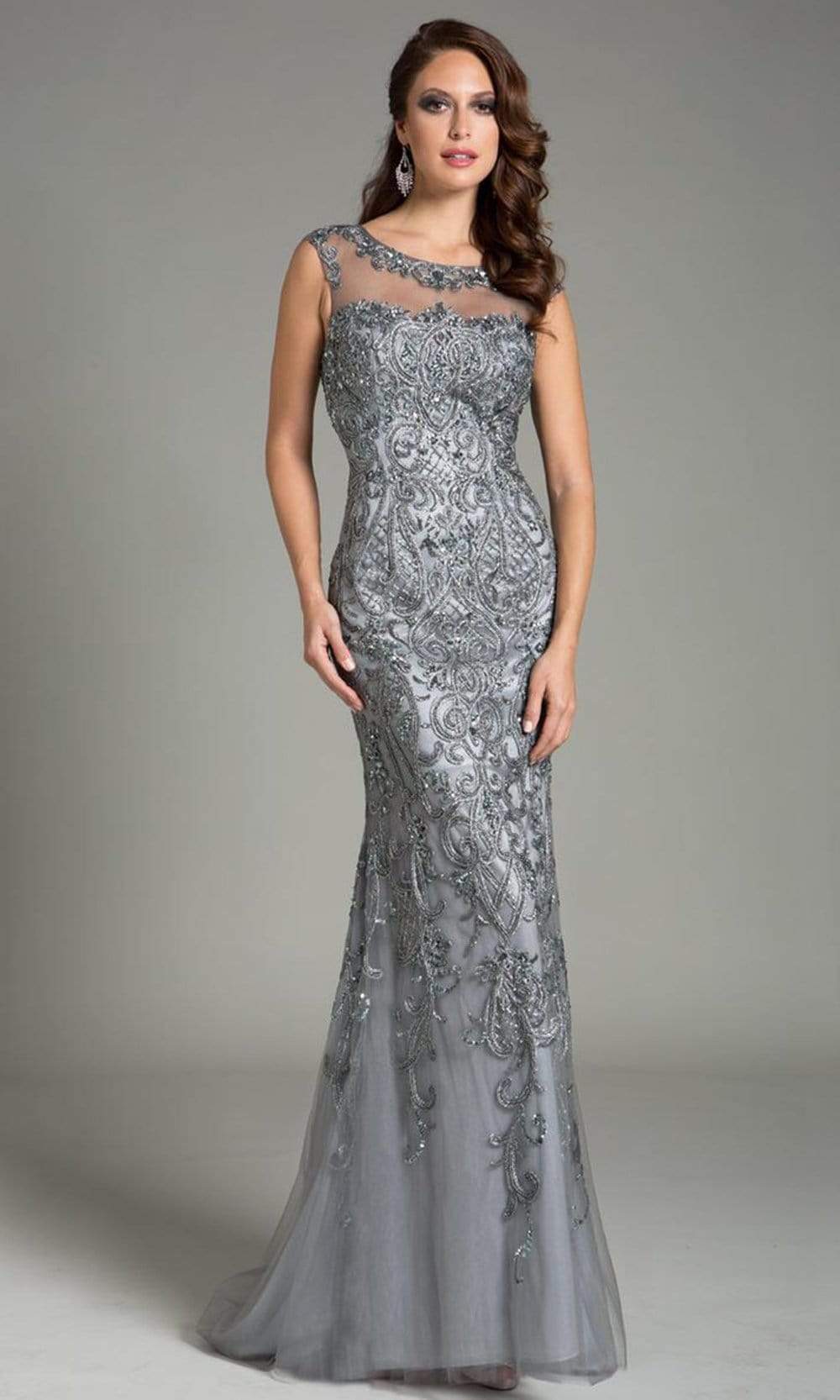 Image of Feriani Couture - 26154 Embellished Sleeveless Evening Gown