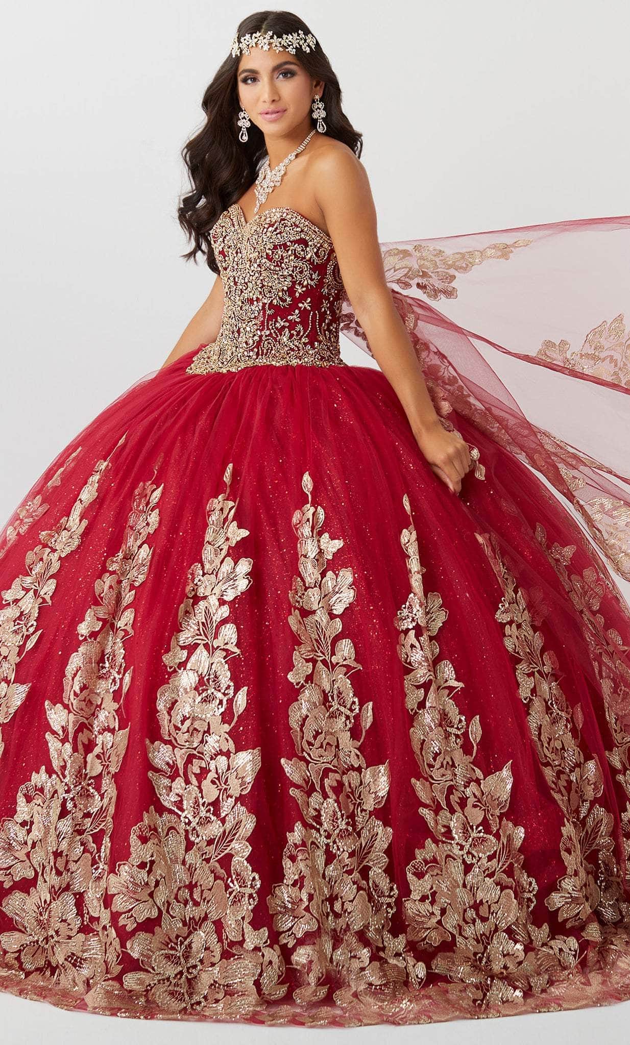 Image of Fiesta Gowns 56468 - Strapless Highly Embellished Gown