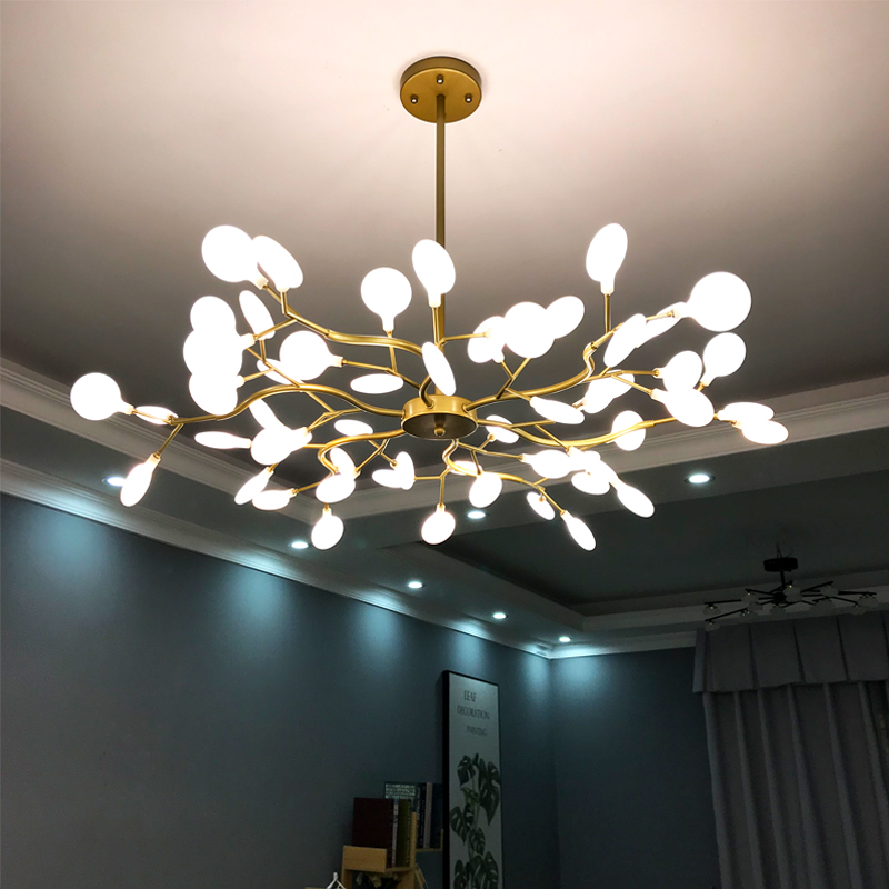 Image of Firefly Chandelier Personality Bedroom Lamp Dining Room Light Postmodern Living led Chandelier Lighting Nordic Creative Glass Pendant Lamps